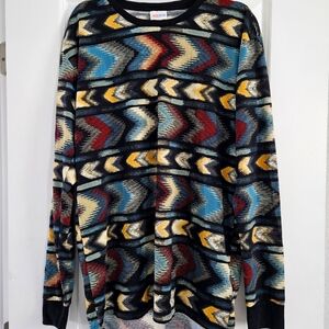 New nwt lularoe Hudson long-sleeved shirt top m medium